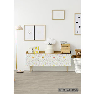  hrz Serisi Eğlenceli Şekilli Kendinden Yapışkanlı Folyo Mutfak Dolap Ve Mobilya Kaplama Folyosu 15 m x 45 cm