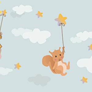  hrz Serisi Eğlenceli Şekilli Kendinden Yapışkanlı Folyo Mutfak Dolap Ve Mobilya Kaplama Folyosu 15 m x 67,5 cm