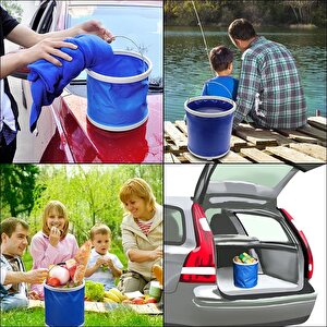 Protackle Katlanabilir Balıkçı Kovası 9 Lt Mavi