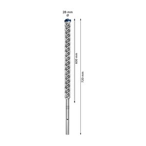 Expert 28 X 720 Mm Yeni Sds Max-8x Delme Ucu 2608900249