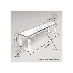 Deryawood Masif Ahşap Bank  200*37 Cm