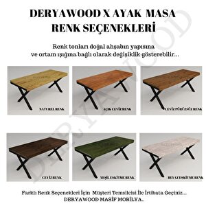 Deryawood Masif Ahşap Yemek Masası 220*85 Cm