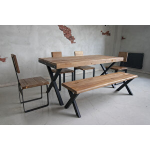 Deryawood Masif Ahşap Masa 180*85 Cm