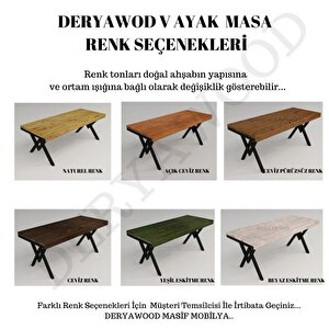 Deryawood Masif Ağaç Yemek Masası 85*260*76 Cm