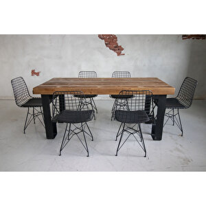 Deryawood Masif Ahşap Yemek Masası 220*85 Cm