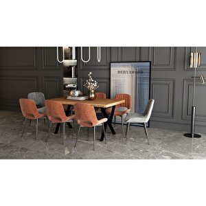 Masif Ahşap Anteres Mutfak Masası 60*120*76 Cm