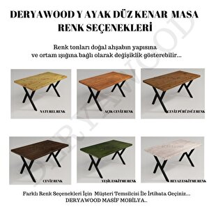 Masif Ahşap Anteres Mutfak Masası 70*150*76 Cm