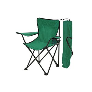 Exent Rejisör Kamp Sandalyesi Katlanır Çantalı Piknik, Plaj, Balıkçı Sandalyesi-yeşil