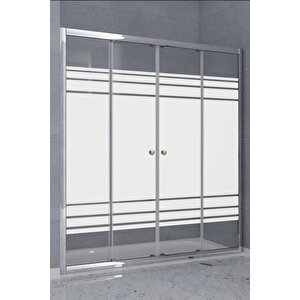 Duşakabin Ön Cephe D140 Desen Ölçü : 101 Cm 101 cm