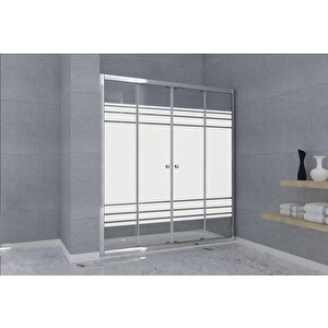 Duşakabin Ön Cephe D140 Desen Ölçü : 101 Cm 101 cm