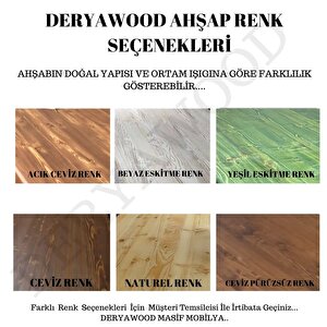 Deryawood Masif Ahşap Hera Bank  37*140*45cm