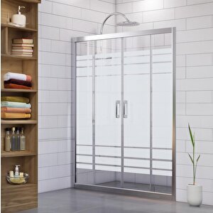 duşakabin Ön Cephe Trio Desen 5mm H:190 Ölçü : 139 Cm 139 cm