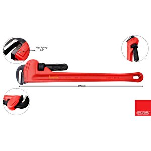 24" Ağır Tip Boru Anahtarı 600mm I06-24-2