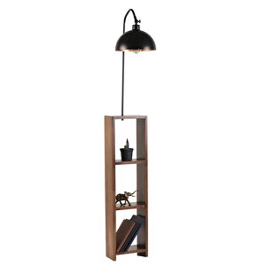 Stelo Siyah Retro Başlıklı Lambader