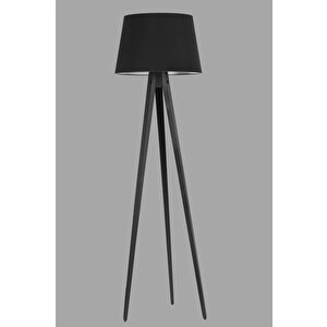 Tripod Siyah Pramit Siyah Abajurlu Lambader