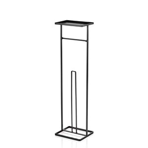 Tepsili Tuvalet Kağıdı Stand Siyah 54x15x12 Cm