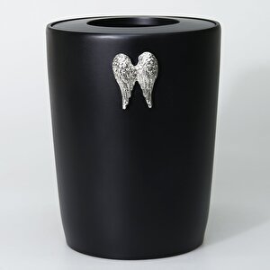 Wings Çöp Kovası Siyah Gümüş