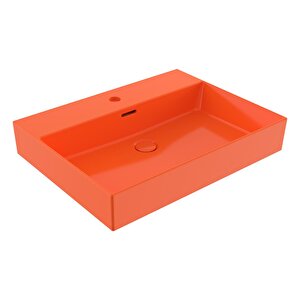 Milano 60 Cm Parlak Turuncu Banyo Ve Tuvalet Lavabo 1376-012-0126
