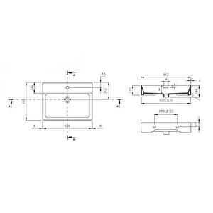 Milano 60 Cm Parlak Turuncu Banyo Ve Tuvalet Lavabo 1376-012-0126
