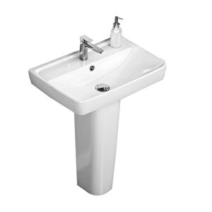 Turkuaz Cerastyle Duru Lavabo 60*40 Cm Ve Noura Kolon Uzun Ayak