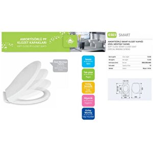 Nkp Smart Amortisörlü Klozet Kapağı