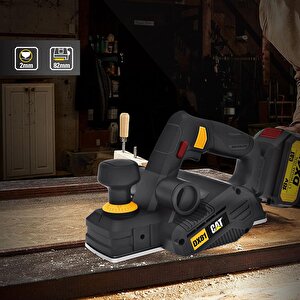 Cat Dx81b 18volt 82mm Çift Bıçaklı Kömürsüz Profesyonel Planya (akü Dahil Değildir)