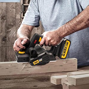 Cat Dx81b 18volt 82mm Çift Bıçaklı Kömürsüz Profesyonel Planya (akü Dahil Değildir)