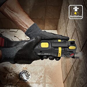 Cat Dx41b 18volt Kömürsüz Profesyonel Çok Amaçlı Devir Ayarlı Raspalama+14 Adet Aksesuar (akü Dahil Değildir)