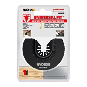 Worx Wa5010 Çok Amaçlı Raspalama Makinası İçin 80mm 180˚ Metal, Ahşap, Fiberglas, Pvc Universal Kesme Bıçağ