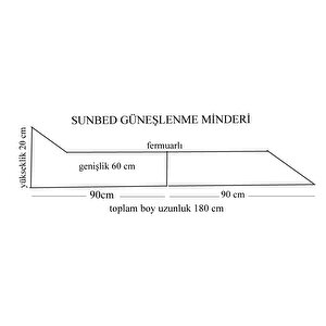 Mi̇rzade Sun Bed Katlanir Güneşlenme Mi̇nderi̇-sunbed Bordo