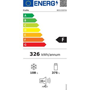 Profilo Bd3155ifvn F Enerji Sınıfı 483 Lt Nofrost Alttan Donduruculu Buzdolabı