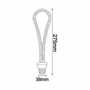 Aron Dekoratif Led Ampul Mod1014 E27 2700 Kelvin Sıcak Beyaz