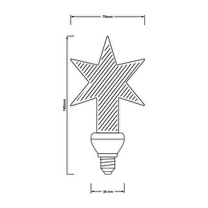 Aron Dekoratif Led Ampul Mod1016 E14 2200 Kelvin