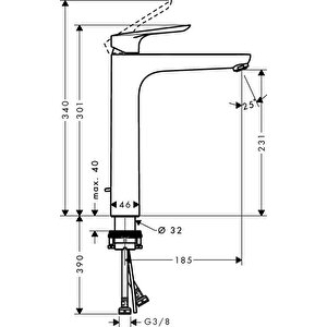 Logis E Lavabo Bataryası 230 Sifon Kumandalı