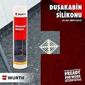 Duşakabin Silikonu Şeffaf 310ml.
