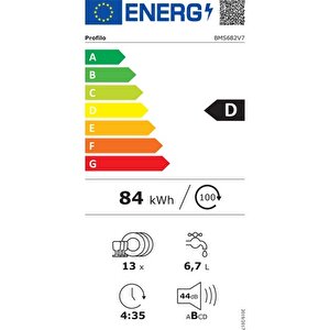 Profilo Bms682v7 C Enerji Sınıfı 6 Programlı 13 Kişilik Bulaşık Makinesi
