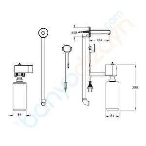 Vitra Origin Temassız Sıvı Sabunluk A4470026 Ankastre - Elektrikli - Bakır