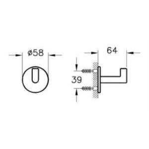 Vitra Origin Askı A44884 Tekli - Krom