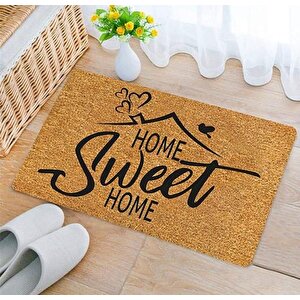 Kustulli Kolopa Dijital Baskı Sweet Home İç Ve Dış Kapı Paspası 45x70 Cm K0618 Çok Renkli