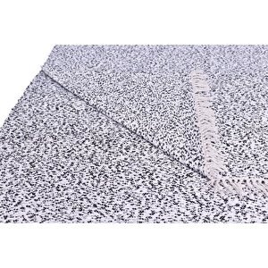 Kustulli Setenay El Dokuması Penye Kilim Siyah/beyaz 100x200 Cm K0665 S1/r15