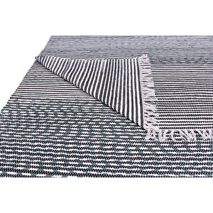 Kustulli Setenay El Dokuması Penye Kilim Siyah/yeşil 100x200 Cm K0664 S1/r15