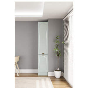 40 Cm Greena Boy Dolabi, Çok Amaçlı Yeşil Modern Mdf Boy Dolabı