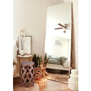 Tabure Yan Sehpa Bakır 50x35 Cm