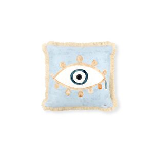 Amulet Kırlent Mavi 45 X 45 Cm