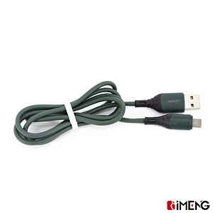 İmeng Realme Xt 6a 100w Usba To Type-c Data Ve Hızlı Şarj Kablosu Yeşil