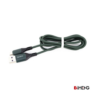 İmeng Huawei Y8s İle Uyumlu 6a 100w Usba To Micro Data Ve Hızlı Şarj Kablosu Yeşil