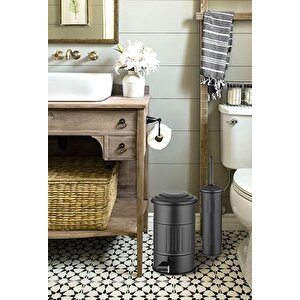 Çöp Kovası Banyo Siyah 5 Lt