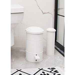 Çöp Kovası Banyo 5 Lt Beyaz Mgl0009