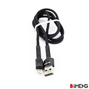 İmeng Apple İphone 13 Mini 3a Usba To Lightning Pro Braided Data Ve Hızlı Şarj Kablosu Siyah