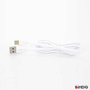 İmeng Huawei P30 Lite İle Uyumlu 3.1a Usba To Type-c Data Ve Hızlı Şarj Kablosu Beyaz
